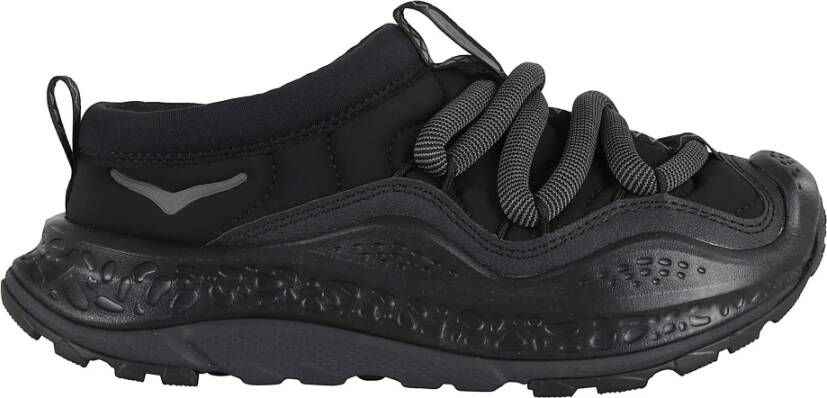 Hoka One Zwarte Instap Sneakers met Technische Stof