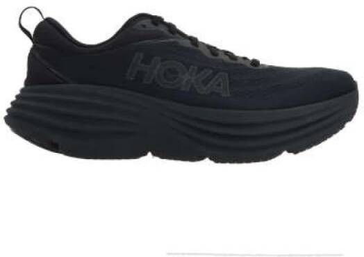 Hoka One Zwarte lage sneakers met reflecterende details Black Heren