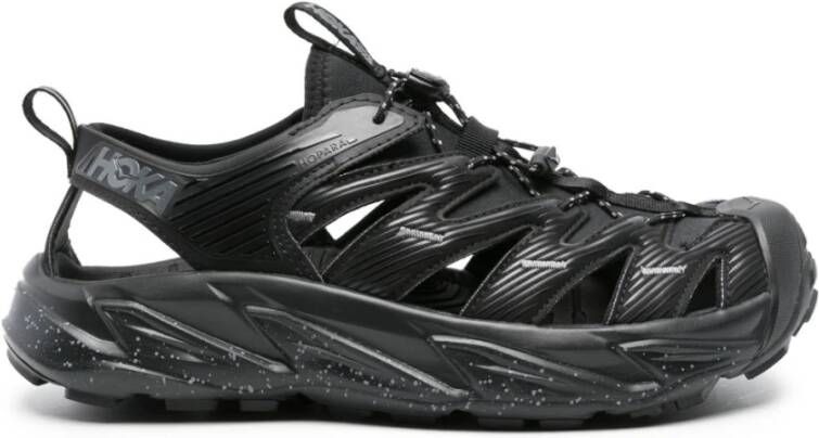 Hoka One Zwarte lichtgewicht sneakers met uitsnijddesign