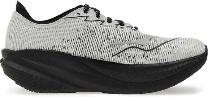 Hoka One Zwarte Platform Sneakers met Logodetail