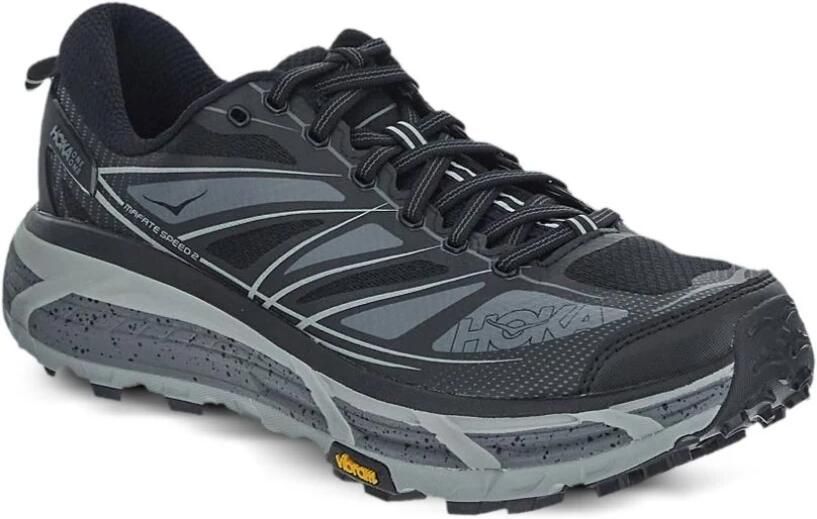 Hoka One Zwarte Sneakers Lichtgewicht SpeedFrame Constructie