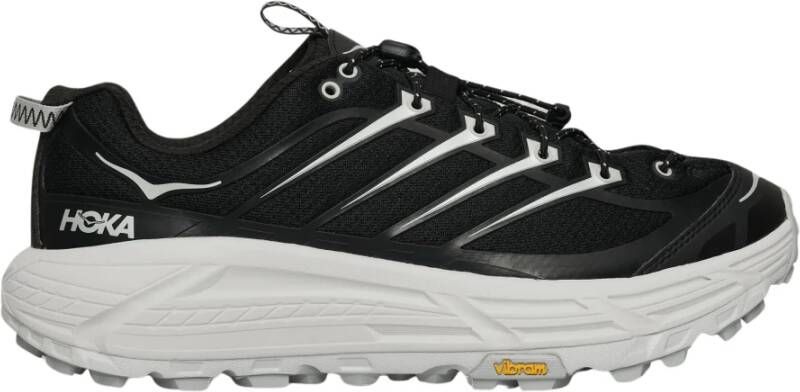 Hoka One Zwarte Mesh Sneakers met Reflecterende Details Multicolor Heren
