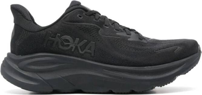 HOKA Clifton 10 Heren Schoenen Zwart Maat: 41 1 3 Mesh Synthetisch Foot Locker