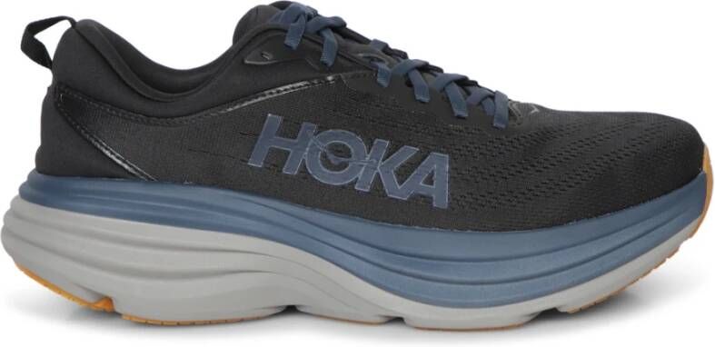 HOKA Bondi 8 Heren Schoenen Zwart Maat: 41 1 3 Mesh Synthetisch Foot Locker