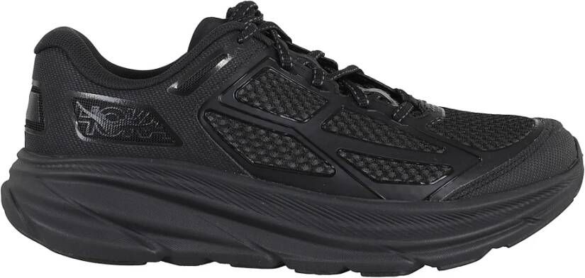 Hoka One Zwarte Stoffen Sneakers Clifton One Model