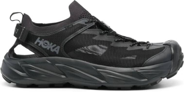 Hoka One Zwarte waterdichte sneakers met paneeldesign Black Heren