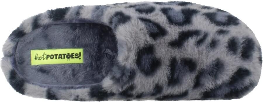 Hot Potatoes 76926 Pantoffels Dames Open sloffen met antislip zool Blue - Foto 3