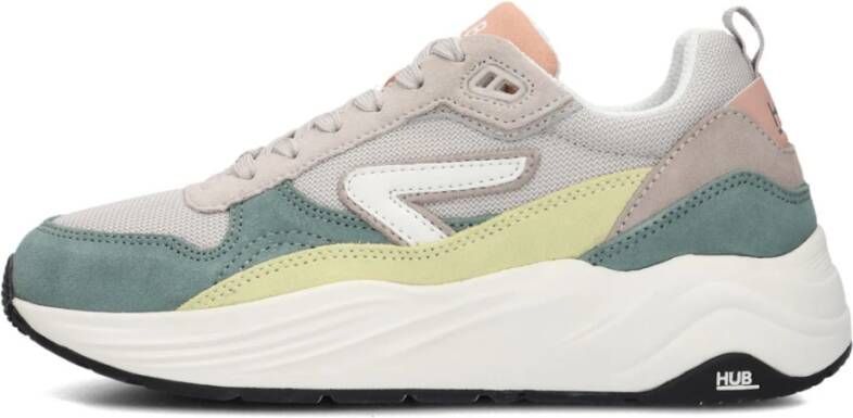 Hub Beige Chunky Sole Sneakers Glide-z Multicolor Dames