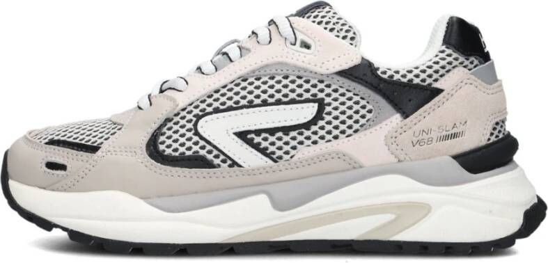 HUB Beige Lage Sneakers voor Vrouwen
