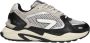 Hub Slam zwart beige damessneakers Zwart Mesh Lage sneakers Dames - Thumbnail 2