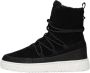 Hub Luna Veterboots Laarzen Met Veters Dames Zwart - Thumbnail 2