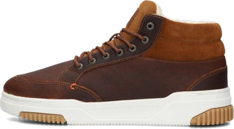 Hub Mark 2.1 Sneakers Heren Leren Sneaker Cognac - Foto 3
