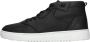Hub Nevada Hoge sneakers Leren Sneaker Heren Zwart - Thumbnail 2