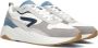Hub Glide white navy elemental blue gum Wit Suede Lage sneakers Heren - Thumbnail 2