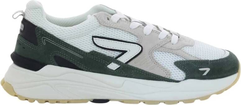 HUB Herenschoenen Kaki Grid-M