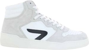 Hub Herenschoenen Zwart Court-Z High Wit Heren