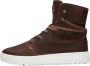 Bruin Tinten Chess 3.0 Hoge sneakers Leren Sneaker Dames Cognac - Thumbnail 2