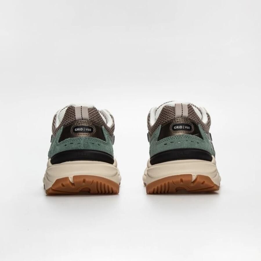 Hub Dames Lage sneakers Chunky zool Grid S48 Beige Suède - Foto 6