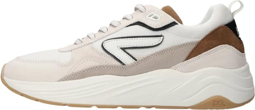 Hub Glide off white cognac Dark Coffee Suede - Foto 3