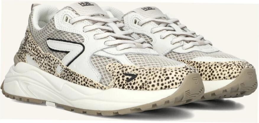 Hub Grid-w Sneakers Dames Leren Sneaker Wit - Foto 3