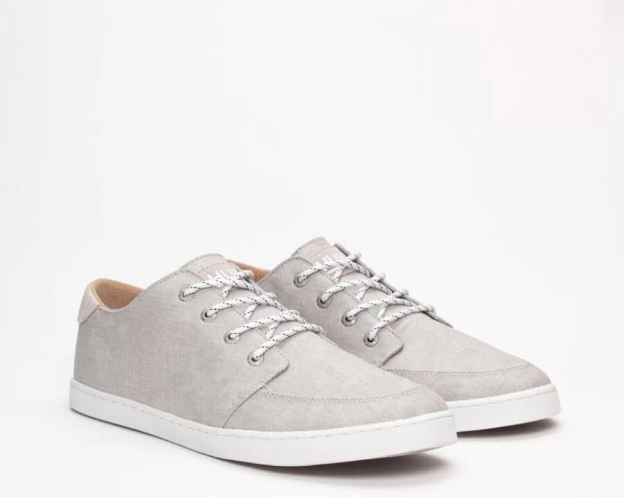 Hub Grijze Tennisgeïnspireerde Sneaker Gray Heren - Foto 4