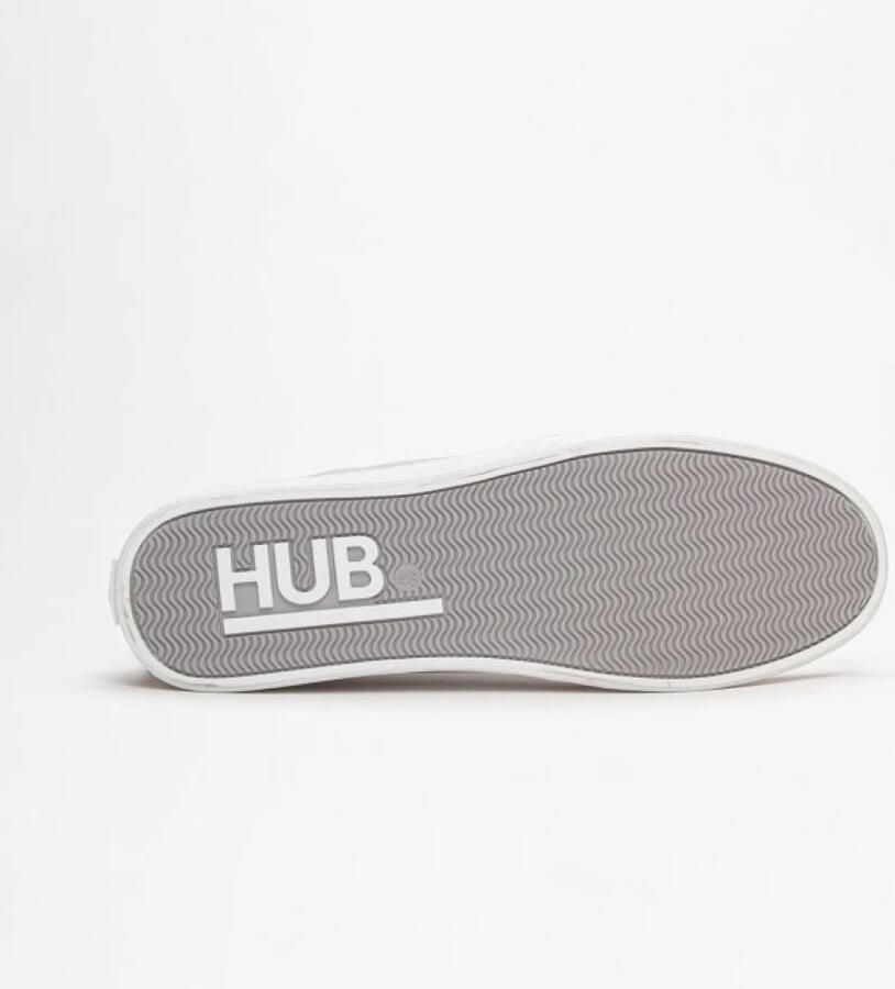 Hub Grijze Tennisgeïnspireerde Sneaker Gray Heren - Foto 3