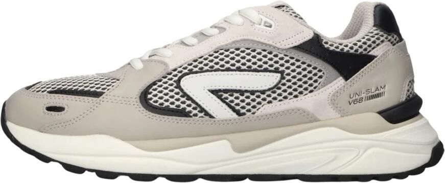 Hub Slam-m Sneakers Leren Sneaker Heren Beige - Foto 2