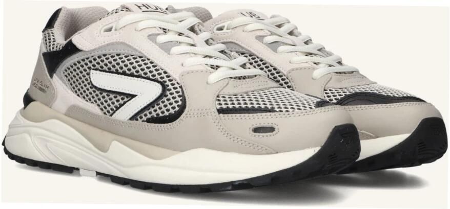 Hub Slam-m Sneakers Leren Sneaker Heren Beige - Foto 3