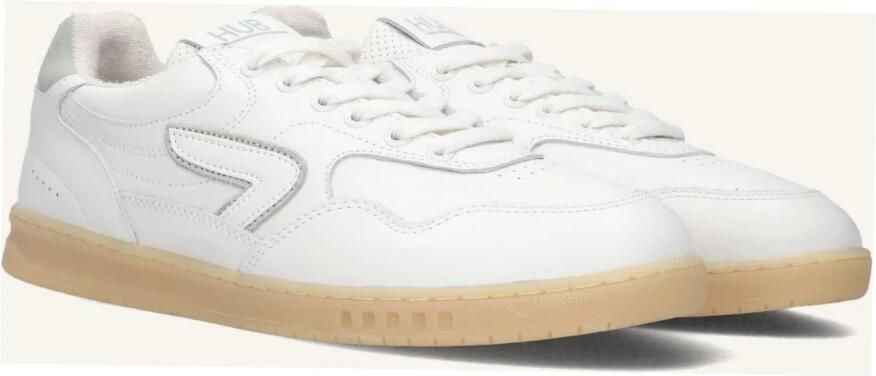 Hub Vancouver Sneakers Heren Leren Sneaker Wit - Foto 3