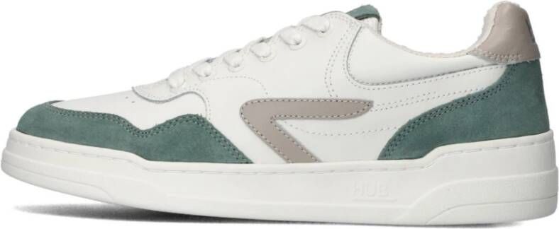 HUB Witte Lage Sneakers