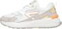 Hub Grid | White Papaya Wit Suede Lage sneakers Dames - Thumbnail 2