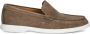 Hugo Beige Logo Witte Zool Mocassin - Thumbnail 1