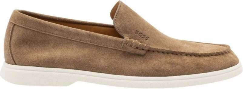 Hugo Beige Suède Loafers