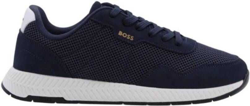 Hugo Blauw Marine Lage Sneakers voor Mannen - Foto 2