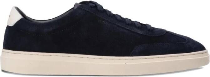 Hugo Blauwe Leren Sneakers - Foto 2