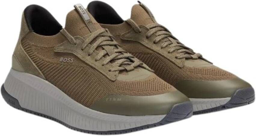 Hugo Blauwe Sneaker voor Stijlvolle Look
