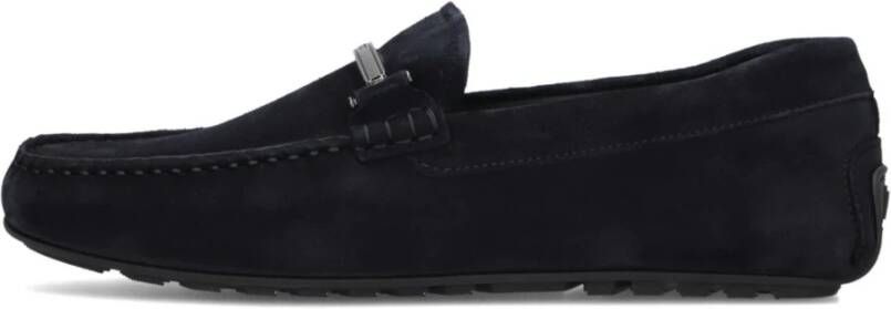 BOSS Loafers Heren Noel_mocc Maat: 46 Materiaal: Suède Kleur: Blauw - Foto 3
