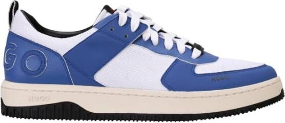 Hugo Boss Lichtblauwe Vetersneakers voor Heren Blue Heren