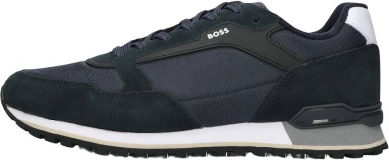 BOSS Lage Sneakers Heren Parkour-l_runn Maat: 40 Materiaal: Textiel Kleur: Blauw