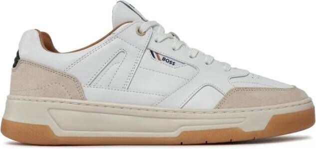 BOSS Lage Sneakers Heren Baltimore Tenn Maat: 44 Materiaal: Leer Kleur: Wit - Foto 15