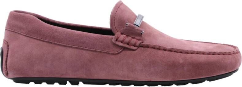 Hugo Boss Casual Stijl Loafers voor Mannen Pink Heren