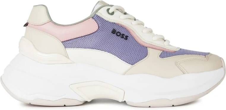 Hugo Boss Paarse Chunky Runner Sneakers Multicolor Dames