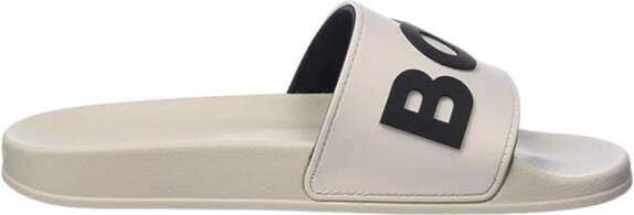 Hugo Boss Comfortabele Pantoffels voor Dagelijks Gebruik Beige Heren