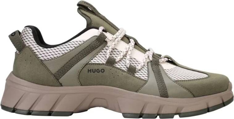 Hugo Boss Donker Beige Runner Sneakers Multicolor Heren