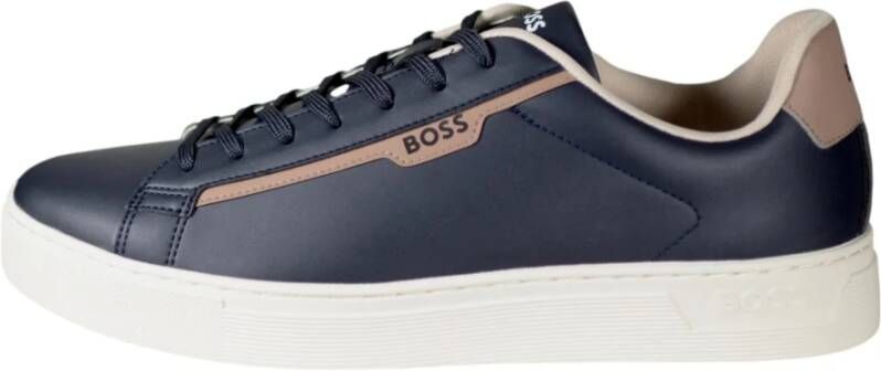 Hugo Boss Donkerblauwe Rhys Tenn Sneakers Blue Heren