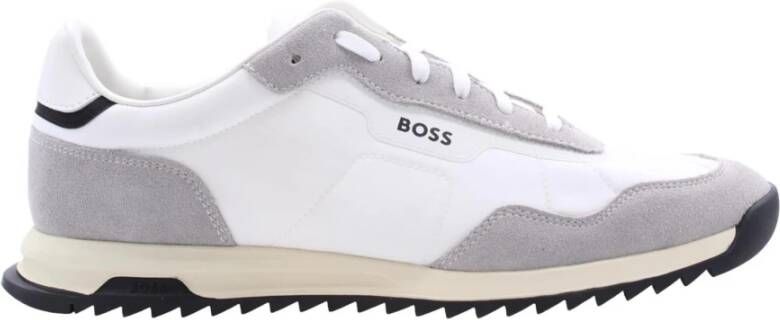 BOSS Lage Sneakers Heren Baltimore Tenn Maat: 44 Materiaal: Leer Kleur: Wit - Foto 9
