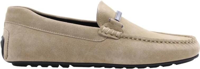 Hugo Boss Esmond Mocassin Schoenen Beige Heren