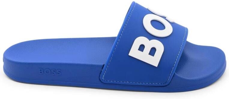 Hugo Boss Heren Slippers in Felblauw Blue Heren