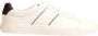 Hugo Boss Witte Leren Sneakers Rubber Zool Veters White Heren - Thumbnail 11