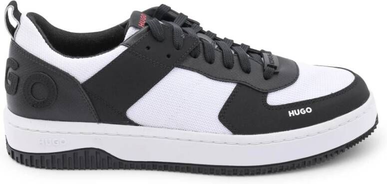 Hugo Boss Antracietkleurige Sneakers Van Kalfsleer Met Rubberen Zool - Foto 2